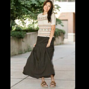 Brand New Heartloom® Coco Eyelet Hem Maxi Skirt